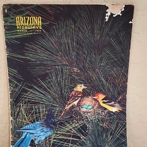 March 1955 Arizona Highways Magazine: How Arizona Got It's Name, Birds in AZ